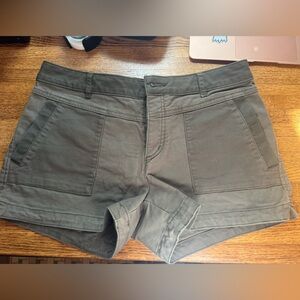 Prana Earthy Green Utility Shorts